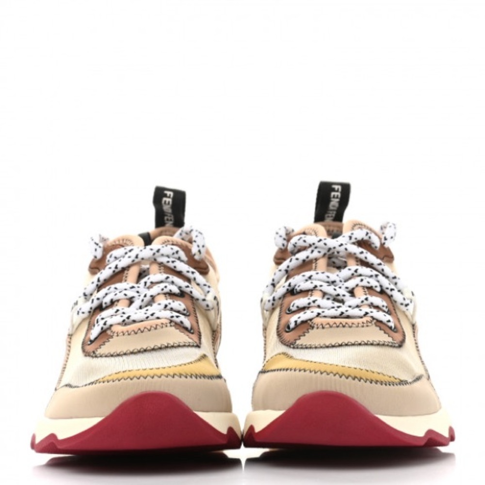 FENDI Technical Mesh Lycra FFreedom Patchwork Sneakers - Picture 5 of 9